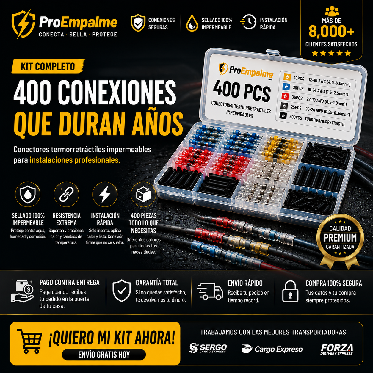 Termo Retráctil Con Soldadura Integrada X 400 PCS