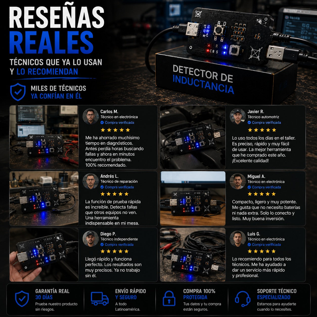 Detector de Inductancia para Diagnóstico Electrónico de Precisión