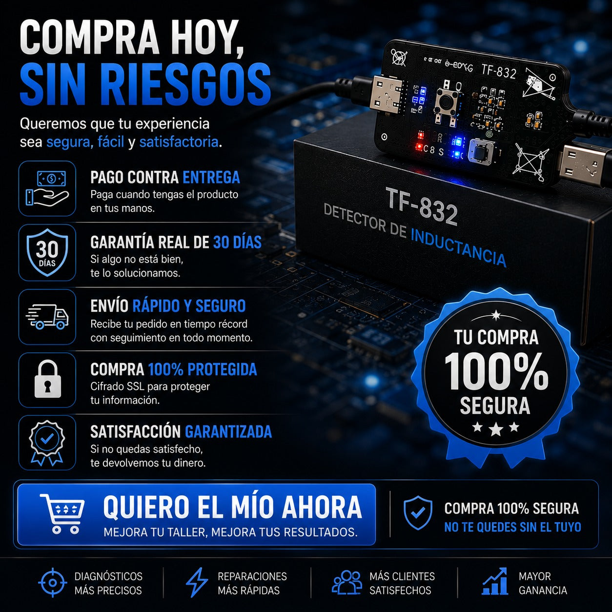 Detector de Inductancia para Diagnóstico Electrónico de Precisión