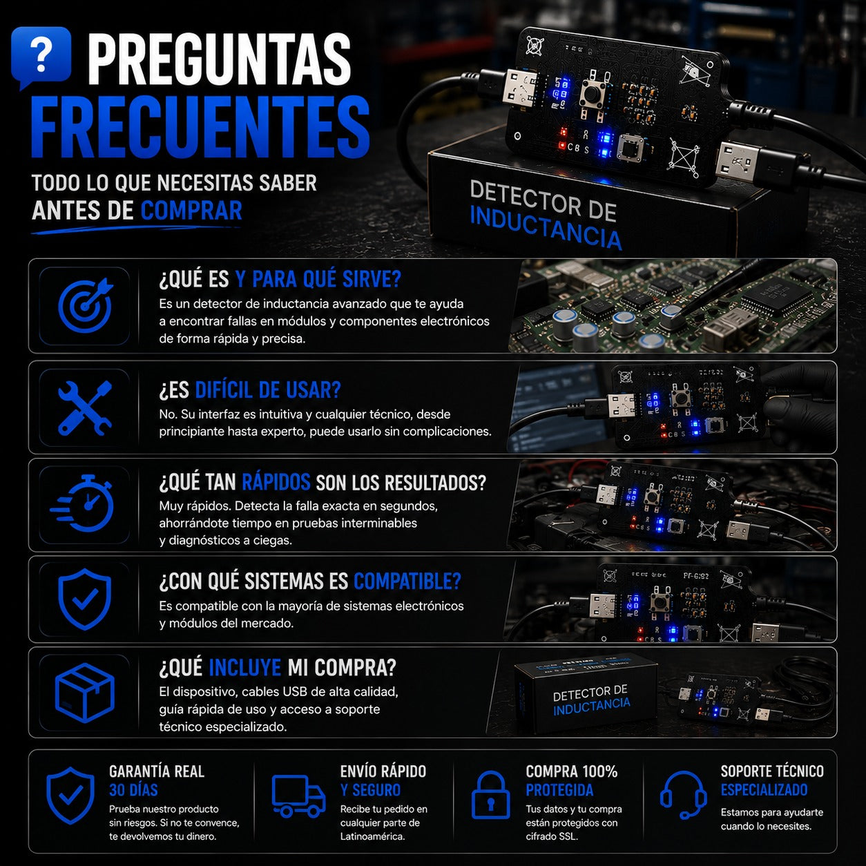 Detector de Inductancia para Diagnóstico Electrónico de Precisión